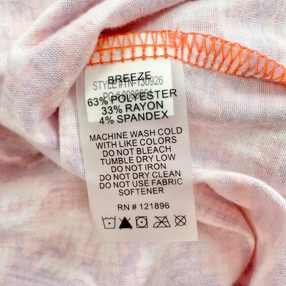 Title Nine Women's Breeze Ikat Cowl Neck Knit Dress Small Pink Sleeveless - Picture 9 of 13